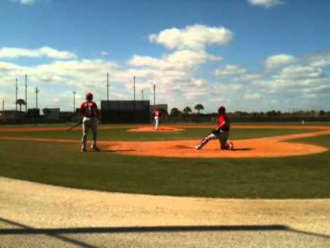 Cardinals Cleto pitches B-Game (1 of 2)