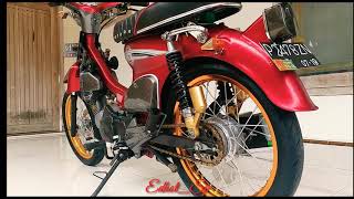 Modifikasi Motor C70 Warna Merah 1000 Modifikasi Mobil 