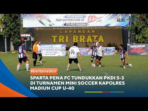 MADIUN - Sparta Pena Fc Tundukkan PKDI 5-3 Di Turnamen Mini Soccer Kapolres Madiun Cup U 40