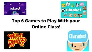 TOP 6 GAMES TO PLAY WITH YOUR ONLINE CLASS! screenshot 5