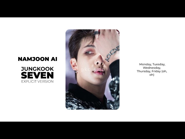 Kim Namjoon [RM] (김남준) - Seven by Jungkook (전정국) | BTS (AI COVER) class=