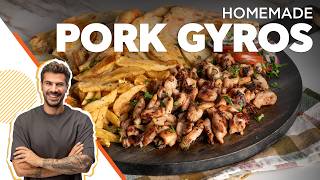 Homemade Pork Gyros | Baking With Akis