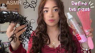 ASMR defino y peino tus rizos roleplay ✨💗 peino tu cabello rizado