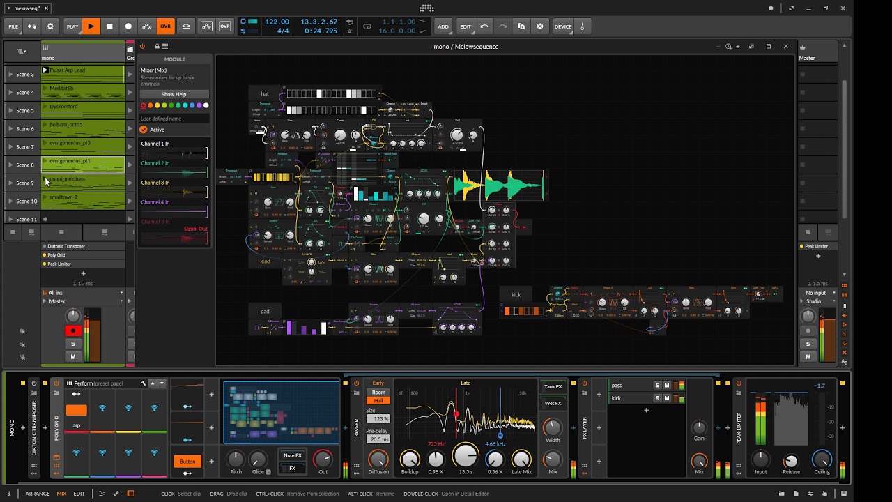 Bitwig 3.0 | melowseq patch