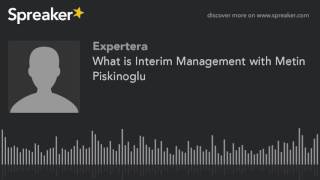 What is Interim Management with Metin Piskinoglu What is Interim Management with Metin Piskinoglu