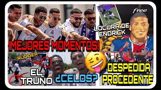 🚨😂¡MEJORES MOMENTOS DE LA FIESTA DEL MADRID EN CIBELES!/ ¡DESPIDEN A MBAPPE... Y LOCURA DE ENDRICK!