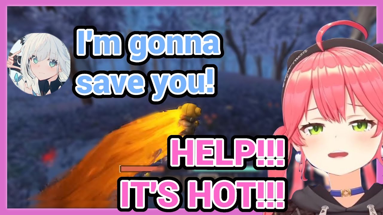 Miko Can't Even Escape Her Arch-Nemesis, Fire, in this Game with Fubuki Okayu Mio Akirose Nene!!!