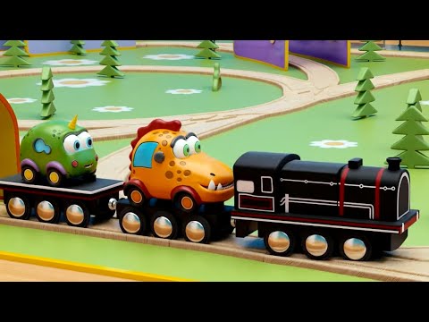 Машинки Мокас 🚕 Новый поезд 🚙 Развивающие мультфильмы для детей про машинки 🚗