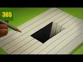 Comment dessiner une Illusion d'optique - Trou - Tutoriel