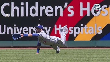 TOR@CLE: Santana lines an RBI triple into right field