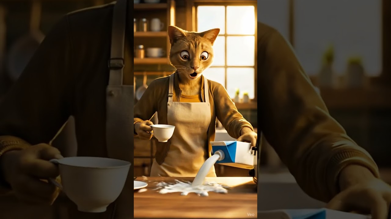 Morning Chaos – Funny Cat Housewife | LaughLine Sketches | 