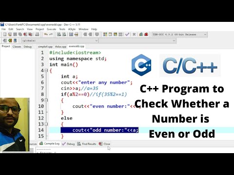 Even and odd number Program - C++ Tutorial for Beginners in Hindi 22