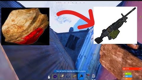 How to go from rock to m249 - Rust Console