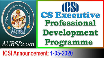ICSI Announcement for CS Executive 24 Hours ePDP | Professional Development Programme