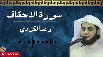 سورة الاحقاف  القارئ رعد الكردي تلاوة خاشعة🦋
