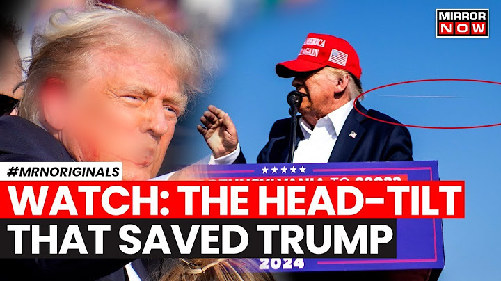 Donald Trump Assassination Attempt | In Video: How Did Trump's Head-Tilt Save Him? | Trump News