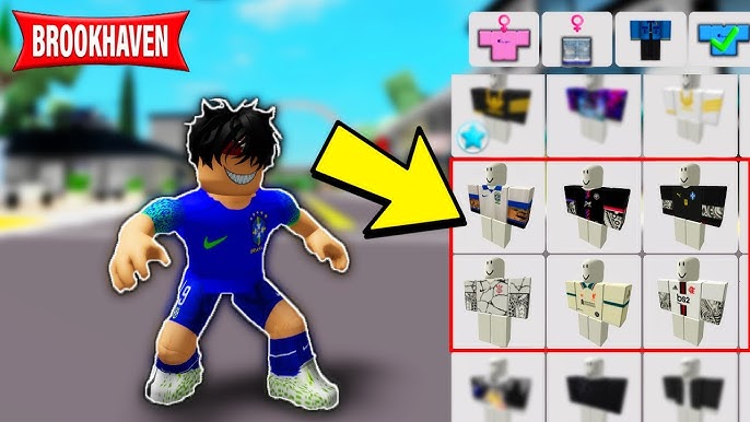 id de camisas novas de times PT4 #brookhaven #roblox #viral #times