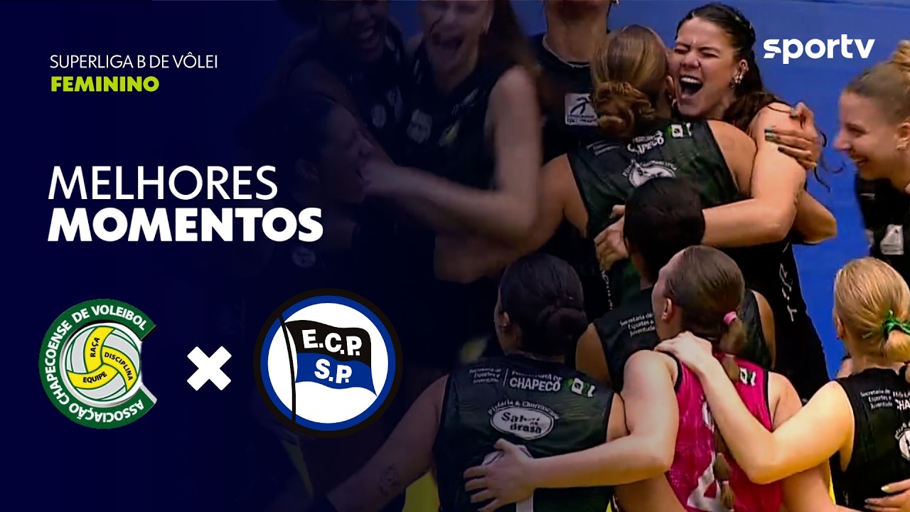 CHAPECÓ 3 X 1 PINHEIROS | MELHORES MOMENTOS | SUPERLIGA B FEMININA DE VÔLEI | sportv