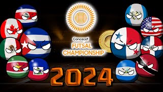 CONCACAF FUTSAL CHAMPIONSHIP 2024 | PREMUNDIAL 2024 countryballs