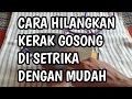 CARA HILANGKAN KERAK GOSONG DI SETRIKA JADI BARU LAGI.