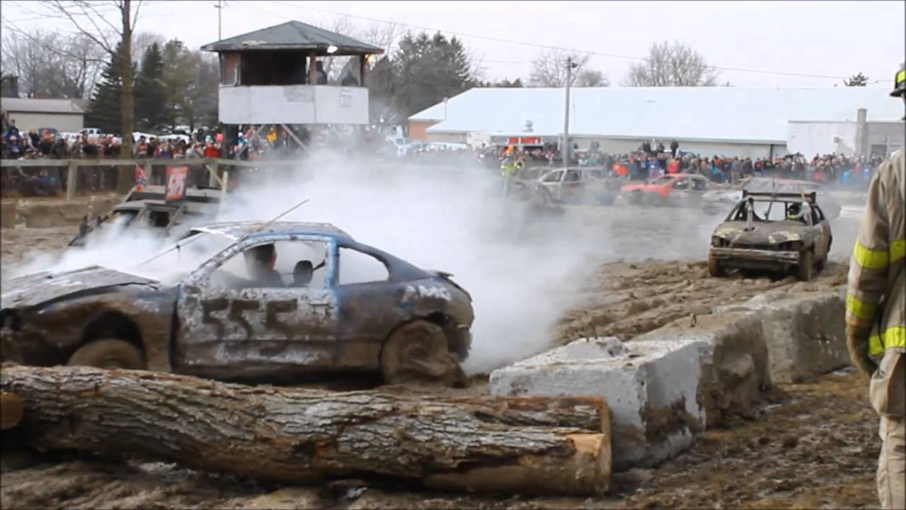 demolition derby 2016 BLACKSTOCK DEMOLITION DERBY MINIS HEAT 1