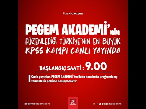PEGEM AKADEMİ 2022 GENEL TEKRAR KAMPI TARİH-3 (18.06.2022)
