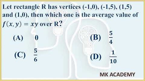Calculus mcqs with answers and solutions | Average Value of Function | MK Academy