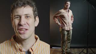 Orange Shirt Split screen slate