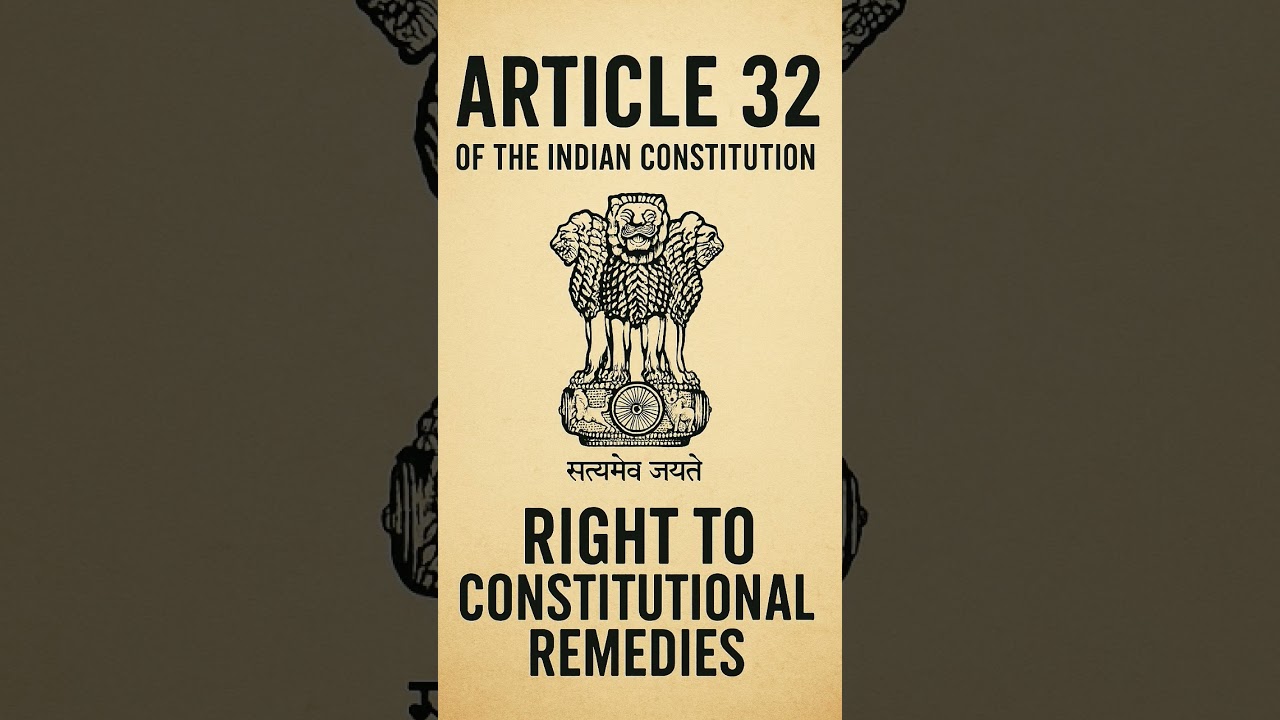 article 32 of Indian constitution right to constitutional remedies 