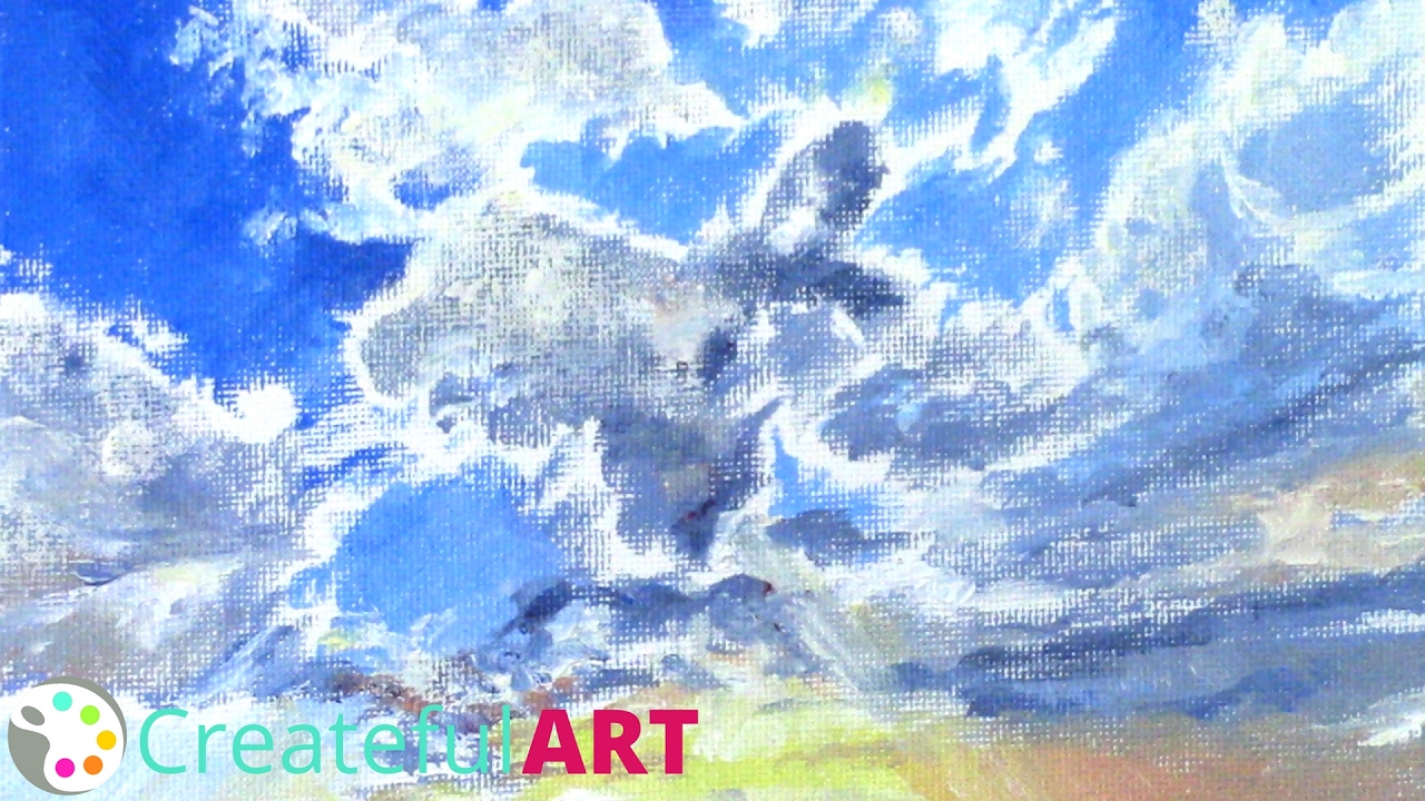 How To Paint a Sky with Clouds 12 Tips To Painting Clouds YouTube