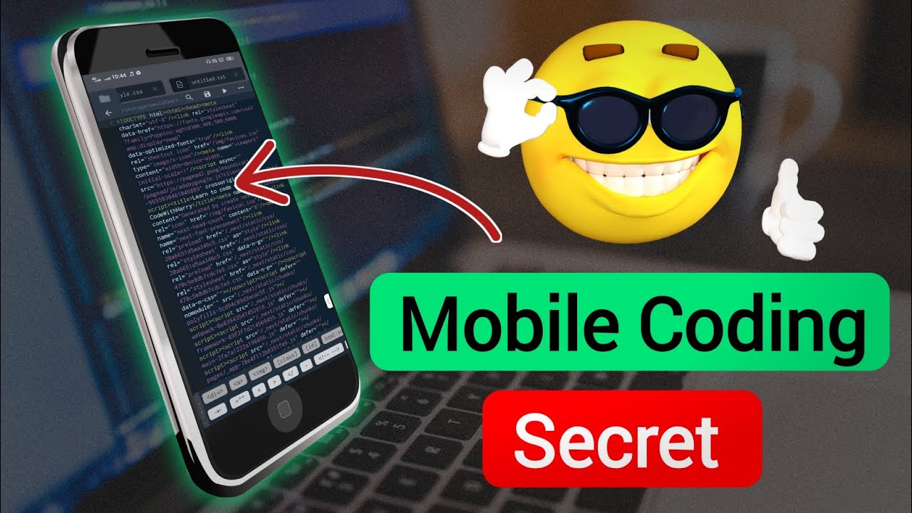 How to Code in Mobile | Mobile Coding - YouTube