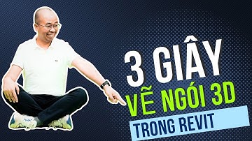Học revit -  3 giây vẽ ngói 3D trong revit l Gizento#tuhocrevit #revit