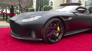 Satin Black Aston Martin DBS Superleggera (w\/ revving)