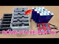 Đóng Acquy cho Xe Bán Tải Hilux với Pin Sắt Lifepo4 , 2 BMS Daly