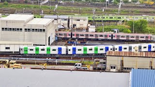 【大阪メトロ / 森之宮検車場に新駅】2023年4月19日（水）新型車両400系が車庫に入って来て、5分後にまた出発する！