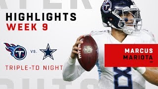 Marcus Mariota's Triple-TD Victory Over Dallas!