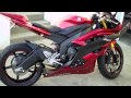 2007 Yamaha R6 Candy Red Exhaust