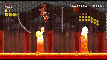 Chain Chasm NSMBW Custom Level