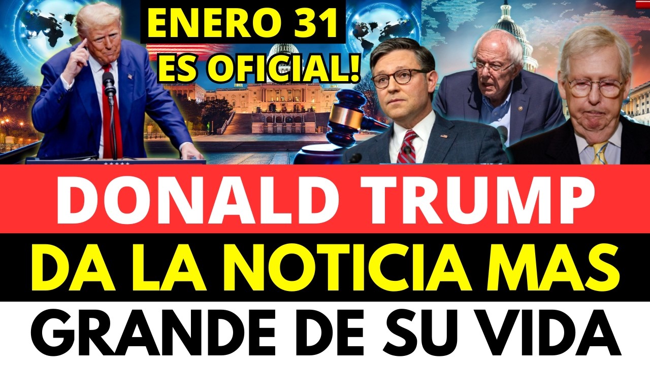 DONALD TRUMP DA LA NOTICIA MÁS GRANDE DE SU VIDA