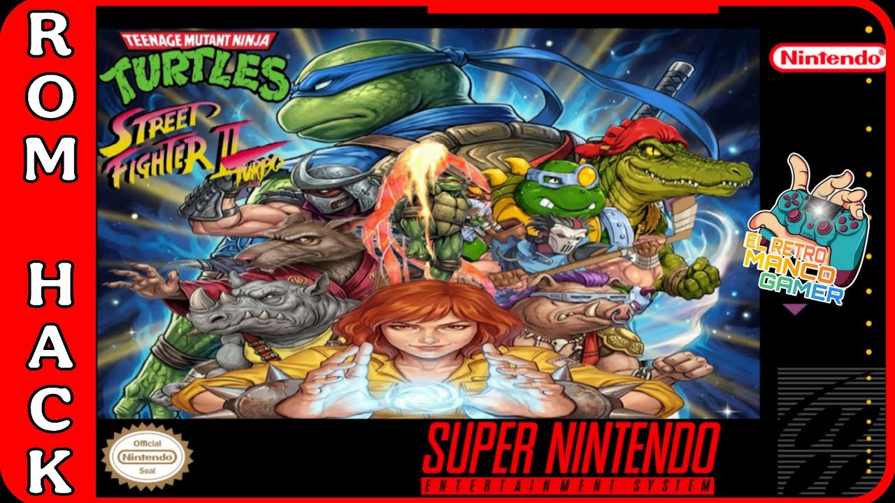 TORTUGAS NINJA STREET FIGHTER II TURBO - ROMHACK 🐢 SUPER NINTENDO