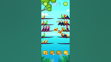 Bird 🐦 sort puzzle Gameplay Level 20 complete 🥳