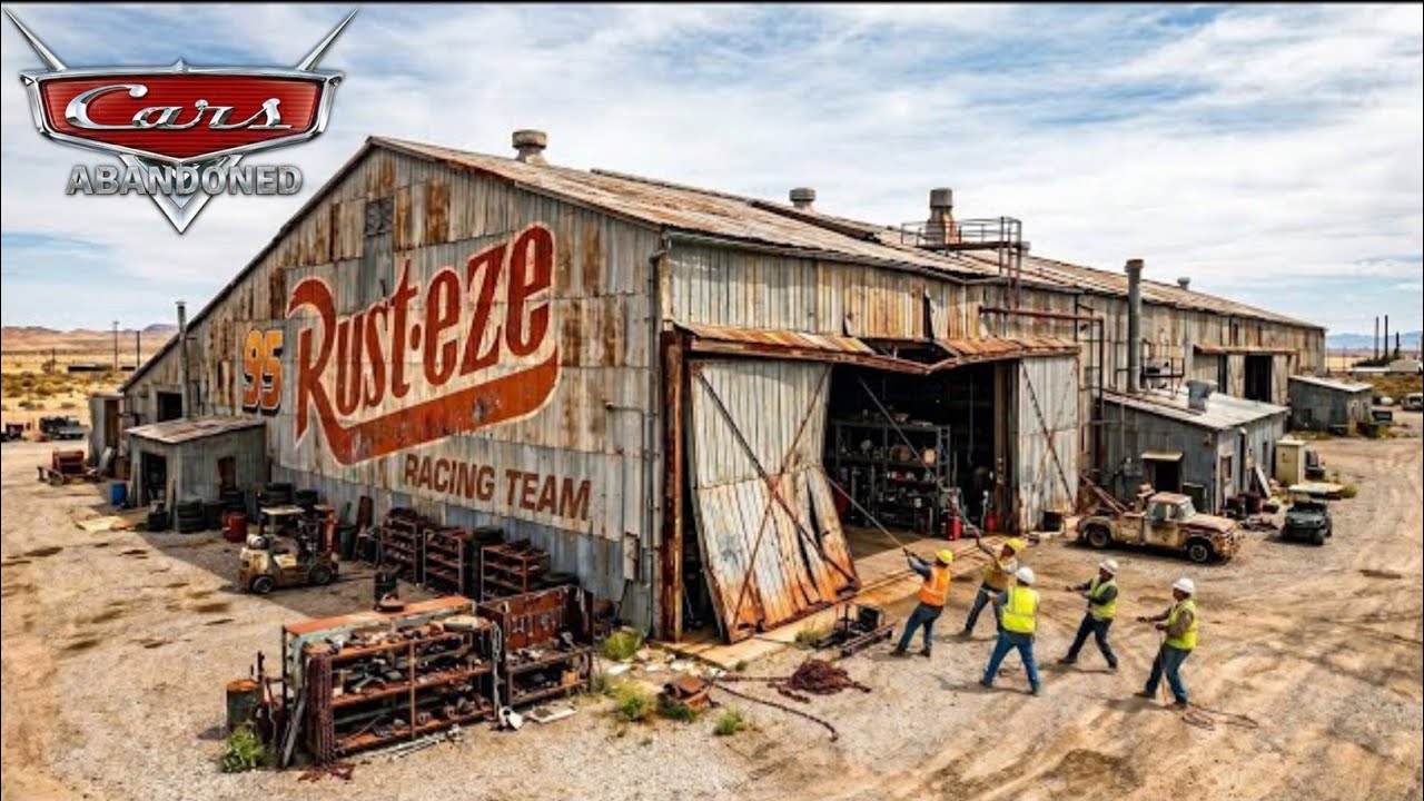 Rust Eze Square We Found Abandoned Rust-eze HQ in Radiator Springs (ASMR) - YouTube