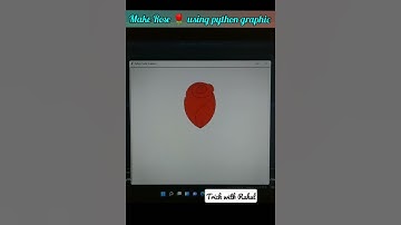 ❤️ Feeling coder, with turtle graphic in python. ||#shorts #love #trickwithrahul