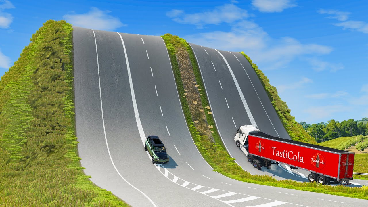 Cars vs Giant Bulge #8 | BeamNG.Drive | BeamNG.Samurai