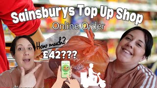 SAINSBURYS TOP UP SHOP | FOOD HAUL | £42 WITH PRICES