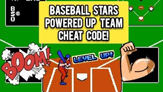 Baseball Stars (NES): Powered Up Team Cheat Code!