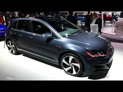 New 2018 Volkswagen Golf GTI Hatchback - Exterior Tour - 2017 LA Auto Show - Los Angeles CA