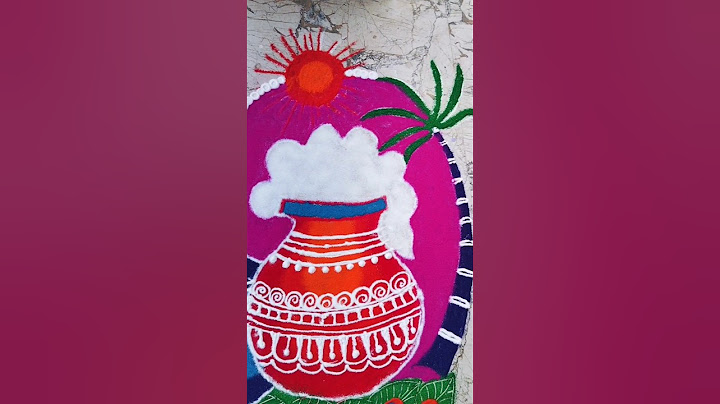 Pongal Pot Rangoli 2025🌹/Sankranti Muggulu🌹/Thai Pongal Paanai Kolam🌹/Bhogi Pongal Amazing Rangoli 🌹