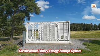 modular containerized energy storage system for power grid stabilization and peak shaving