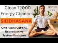 Clean 72000 nadies with siddhasana  how to do siddhasana  yoga for reproductive system